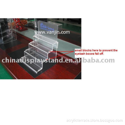 fashion plexiglass 4 lier cards holder stand